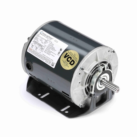 Leeson Fan and Blower HVAC/R Motor, 0.50 HP, 3 phase, 1800 RPM, 208-230/460 V, 56 Frame, ODP G140